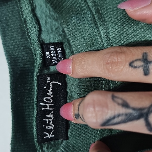 Keith Haring Green Tie-Dye Sweatshirt - Picture 3 of 5